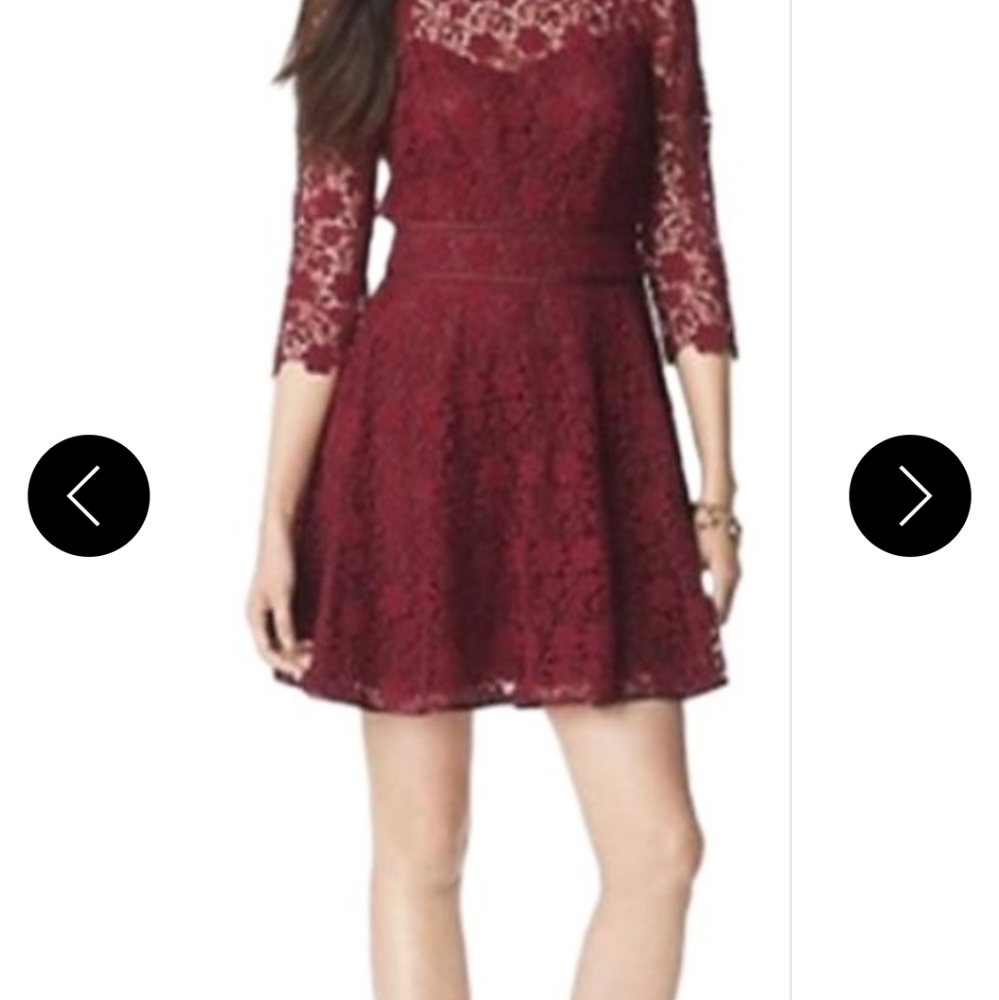 Women's Juicy Couture Maroon Lace Dress